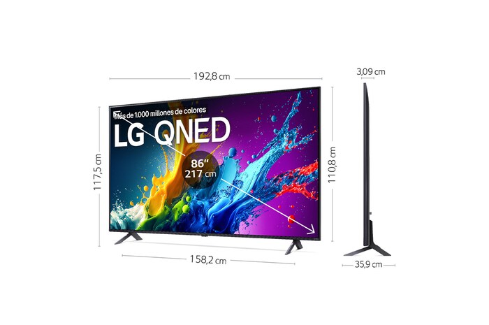 LG 86 pulgadas Smart TV LG QNED80 AI 4K 2024, 86QNED80T6A