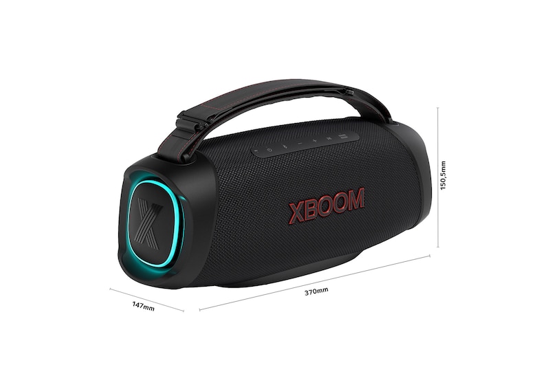 LG xboom XG8T - Altavoz inalámbrico, bluetooth, 60W, hasta 15h batería, resistencia militar, IP67, Negro, XG8T.DESB