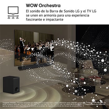 LG Barra de Sonido - LG S70TR, Bluetooth, 500W, 5.1.1 Canales con Subwoofer, altavoces traseros para cine en casa, Dolby Atmos, DTS:X, Negro, S70TR