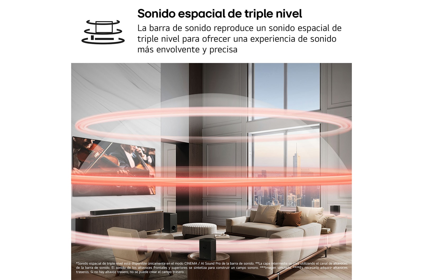 LG Barra de Sonido - LG S70TR, Bluetooth, 500W, 5.1.1 Canales con Subwoofer, altavoces traseros para cine en casa, Dolby Atmos, DTS:X, Negro, S70TR