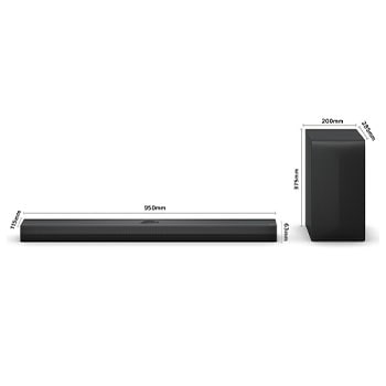 LG Barra de sonido para TV - LG S70TY, Bluetooth, 400W, 3.1.1 Canales con subwoofer, Dolby Atmos, DTS:X, Negro, S70TY