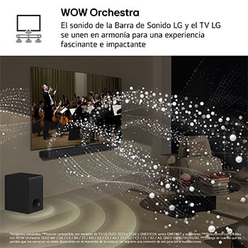 LG Barra de sonido para TV - LG S70TY, Bluetooth, 400W, 3.1.1 Canales con subwoofer, Dolby Atmos, DTS:X, Negro, S70TY