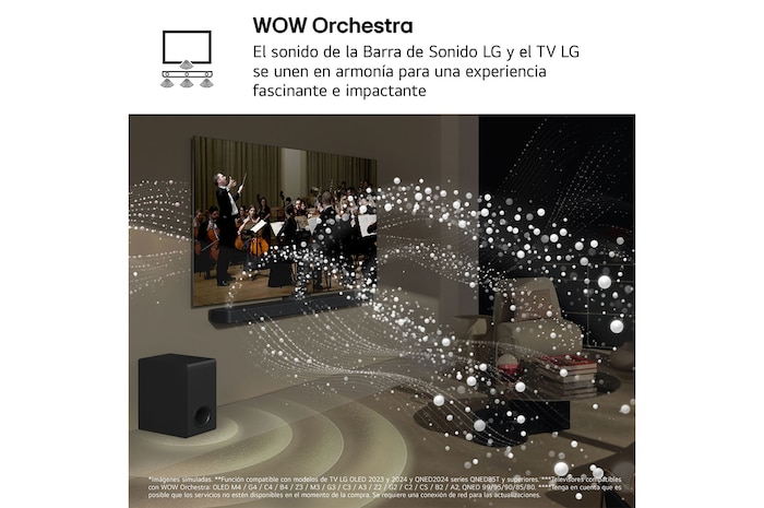 LG Barra de sonido para TV - LG S70TY, Bluetooth, 400W, 3.1.1 Canales con subwoofer, Dolby Atmos, DTS:X, Negro, S70TY.DESB