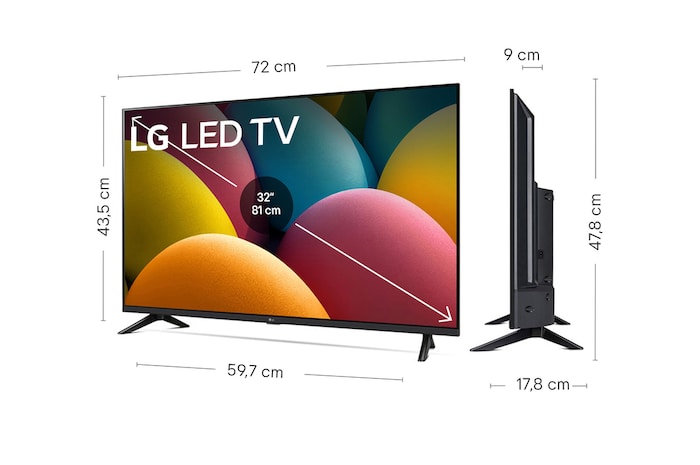 Front view of LG HD TV, LR60