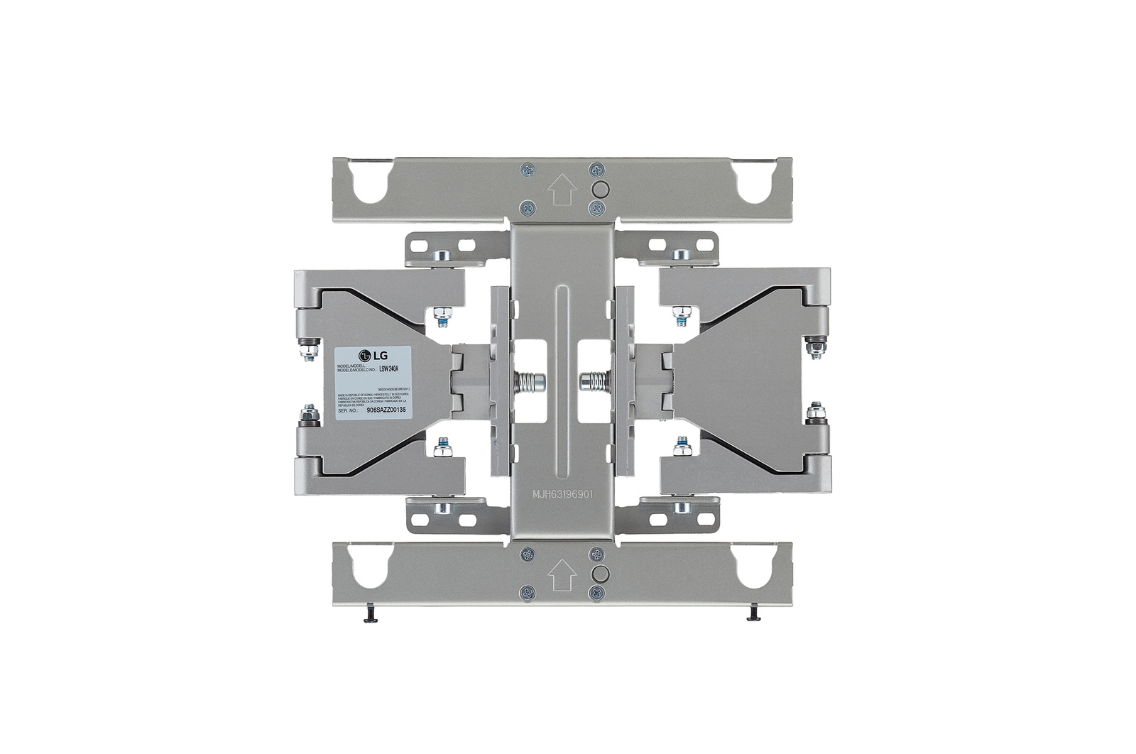 Vista frontal de Soporte de Pared para TV LG de 43" y 50" con VESA 200x200 LSW240B