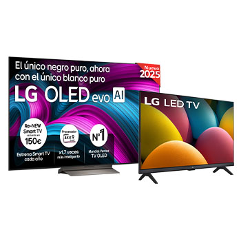 Vista frontal del televisor LG OLED evo AI C5 4K Smart TV. En la pantalla aparecen el distintivo “12 Years of world number 1 OLED” y el logotipo LG OLED evo AI 2025.