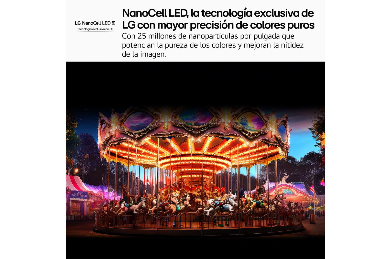 Mayor precisión de colores puros, gracias a los 25 millones de nanopartículas por pulgada	