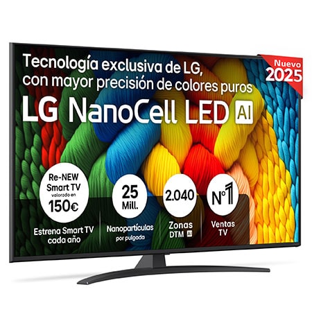 Lg Tv 55Nano81a6a 55" (139,7 Cm), Nanocell, 4K Uhd, 60 Hz, Smart Tv, Hdr, Dolby Digital Plus - Imagen 3