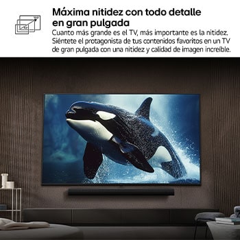 Máxima nitidez con todo detalle en gran pulgada	