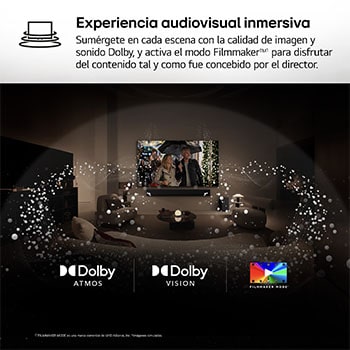AI Magic Remote de LG en primer plano. El icono del botón AI está resaltado. En el fondo aparece la interfaz de usuario de webOS de LG. El cursor del ratón implica que se está usando el mando a distancia. El texto explica cómo las funciones del mando a distancia y los controles hacen que la navegación en webOS sea más sencilla. 