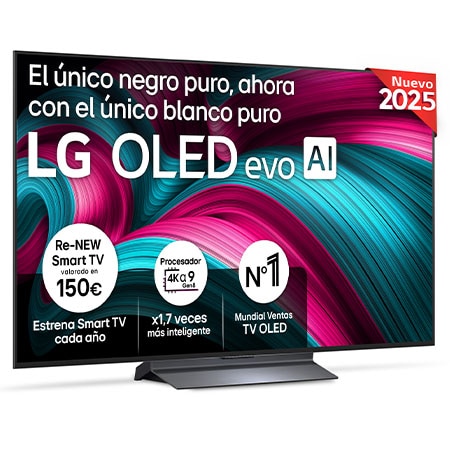 Smart TV LG OLED evo AI C5 55 pulgadas 4K 2025 - OLED55C54LA.AEUD | LG ES