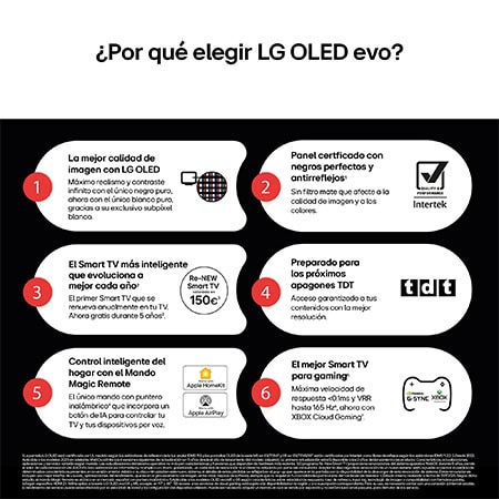 Vista posterior del televisor LG OLED evo AI C5E 4K Smart TV.