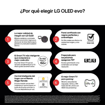 Vista posterior del televisor LG OLED evo AI C5E 4K Smart TV.
