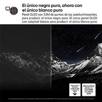 Vista lateral del televisor LG OLED evo AI G5 4K Smart TV.