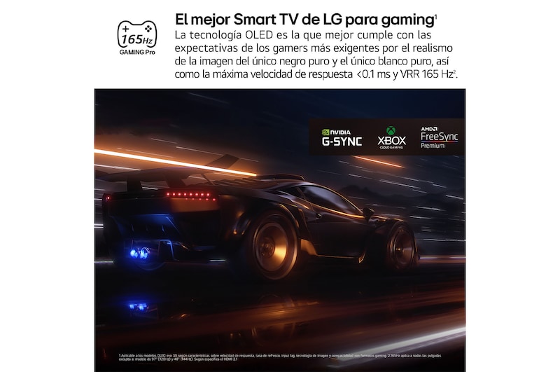 AI Magic Remote de LG en primer plano. El icono del botón AI está resaltado. En el fondo aparece la interfaz de usuario de webOS de LG. El cursor del ratón implica que se está usando el mando a distancia. El texto explica cómo las funciones del mando a distancia y los controles hacen que la navegación en webOS sea más sencilla. 