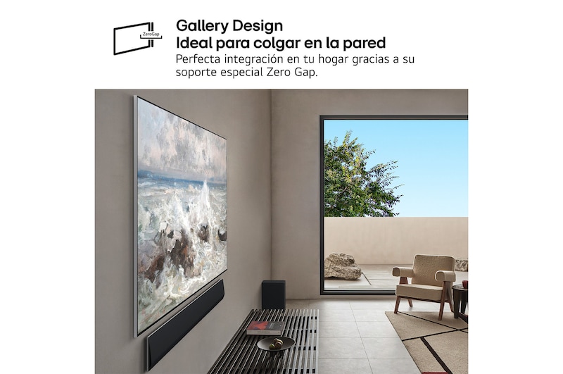 Vista posterior del televisor LG OLED evo AI G5 4K Smart TV.