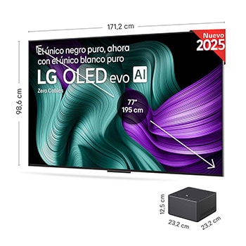 Zero Connect Box con sus correspondientes dimensiones de tamaño en milímetros. 