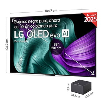Zero Connect Box con sus correspondientes dimensiones de tamaño en milímetros. 
