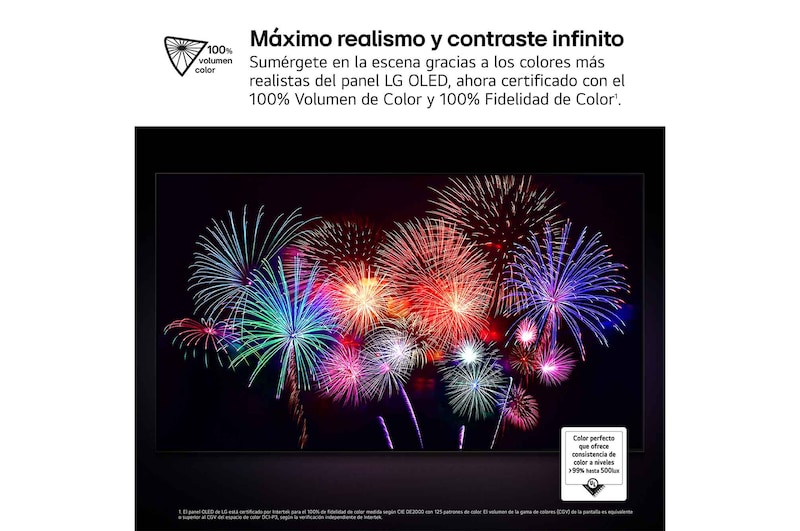 Televisor LG OLED M5 con un juego en su pantalla que muestra una jugabilidad fluida y continua. Se ve la caja Zero Connect, que se integra bien en el espacio. Se pueden ver las certificaciones de gaming. El texto habla sobre gaming inalámbrico ultra-responsivo de 120Hz con baja latencia.