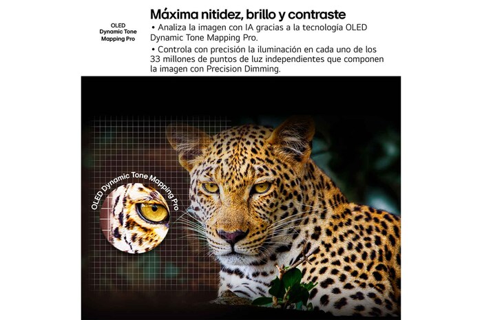 Un transbordador espacial despegando del suelo. La escena está dividida en el medio, con una mitad ligeramente más oscura y apagada. La otra mitad muestra cómo el estallido del cohete es notablemente brillante, demostrando cuán brillantes pueden ser las visuales en una pantalla de TV LG OLED con la estructura de emisión de luz y la arquitectura de control de iluminación de Brightness Booster Max.