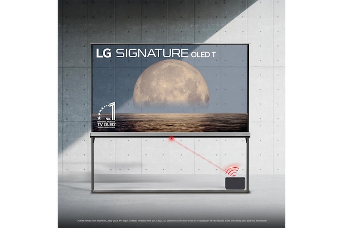 LG Smart TV LG OLED SIGNATURE AI T4 Transparente e inalámbrico 77 pulgadas 4K 2025, OLED77T49LA