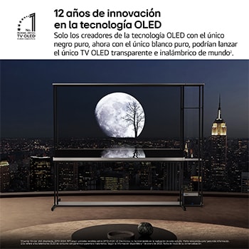 LG Smart TV LG OLED SIGNATURE AI T4 Transparente e inalámbrico 77 pulgadas 4K 2025, OLED77T49LA