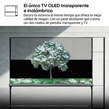 LG Smart TV LG OLED SIGNATURE AI T4 Transparente e inalámbrico 77 pulgadas 4K 2025, OLED77T49LA