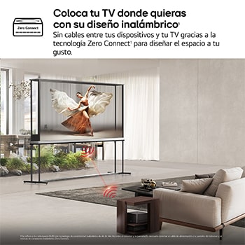 LG Smart TV LG OLED SIGNATURE AI T4 Transparente e inalámbrico 77 pulgadas 4K 2025, OLED77T49LA