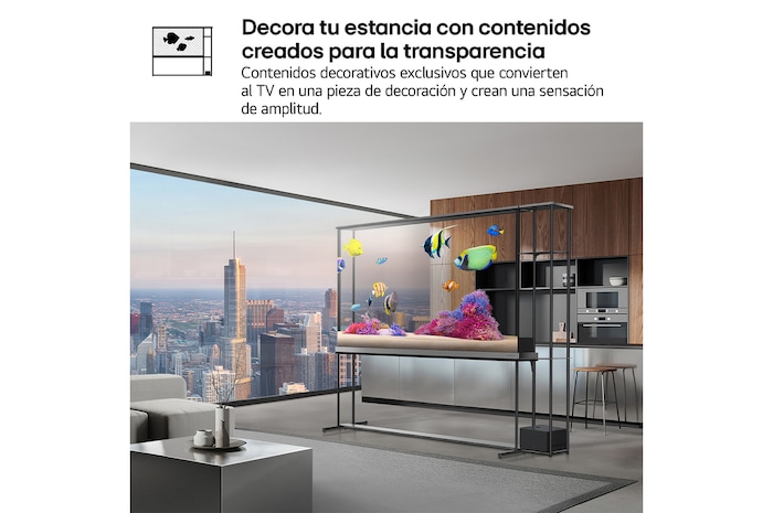 LG Smart TV LG OLED SIGNATURE AI T4 Transparente e inalámbrico 77 pulgadas 4K 2025, OLED77T49LA