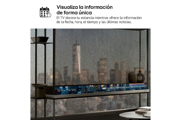 LG Smart TV LG OLED SIGNATURE AI T4 Transparente e inalámbrico 77 pulgadas 4K 2025, OLED77T49LA