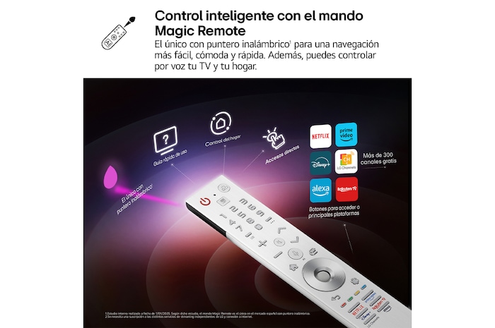LG Smart TV LG OLED SIGNATURE AI T4 Transparente e inalámbrico 77 pulgadas 4K 2025, OLED77T49LA