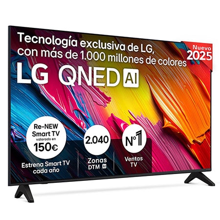 Smart TV LG QNED AI QNED70 43 pulgadas 4K 2025 - 43QNED70A6A | LG
