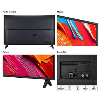 Left-facing side view of LG QNED70 TV 