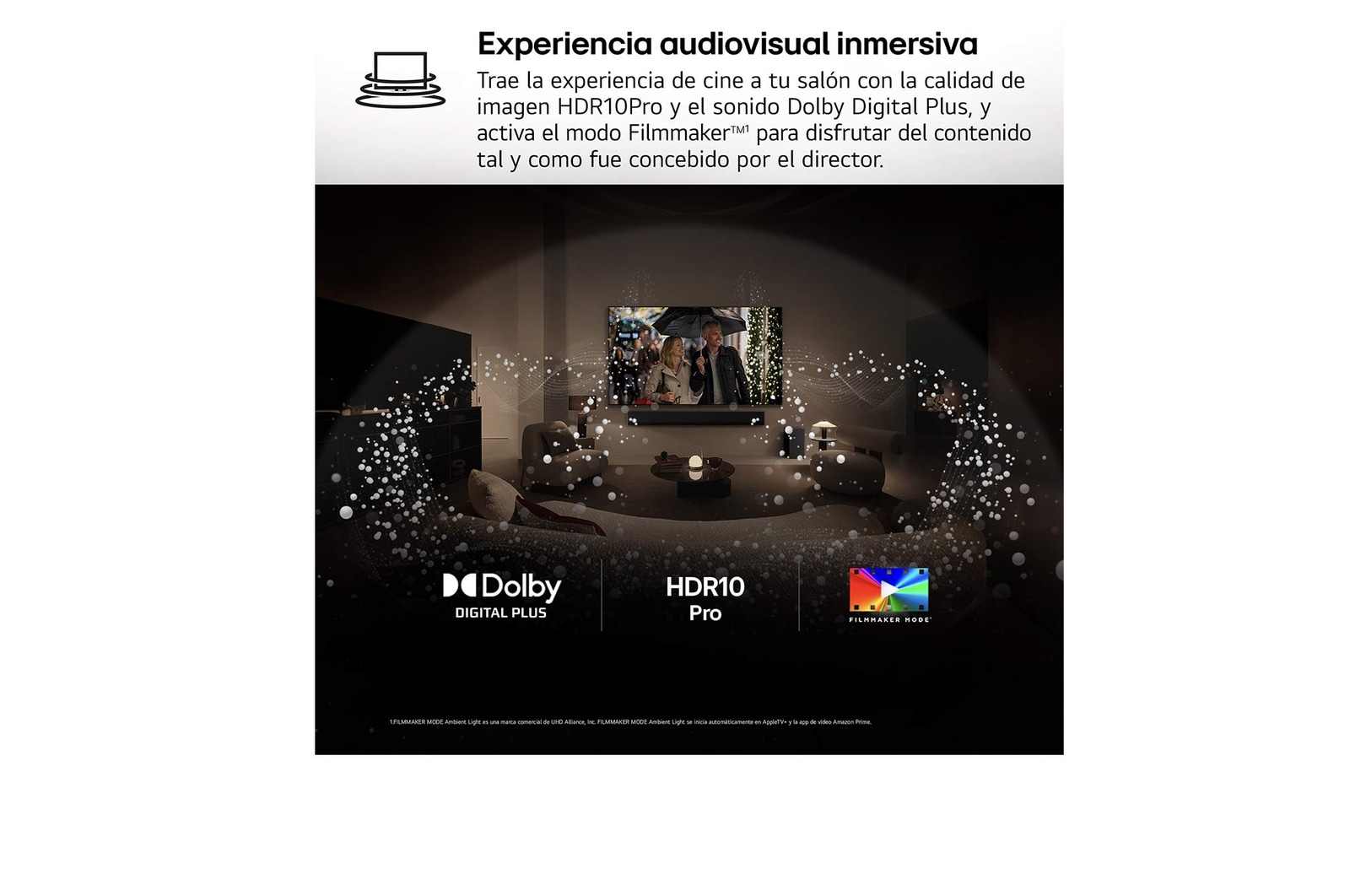 El mando a distancia AI Magic Remote de LG está delante de una pantalla LG TV. En la pantalla aparece un saludo personalizado de LG AI con palabras clave personalizadas basadas en el historial de búsqueda y visualización del usuario. Junto al mando a distancia hay un ícono y una etiqueta que muestran cómo se puede acceder fácilmente a la funcionalidad AI Concierge con tan solo presionar brevemente el botón AI. 