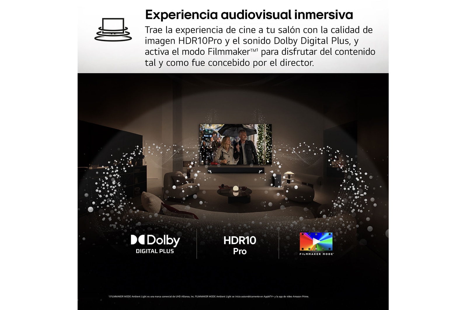 El mando a distancia AI Magic Remote de LG está delante de una pantalla LG TV. En la pantalla aparece un saludo personalizado de LG AI con palabras clave personalizadas basadas en el historial de búsqueda y visualización del usuario. Junto al mando a distancia hay un ícono y una etiqueta que muestran cómo se puede acceder fácilmente a la funcionalidad AI Concierge con tan solo presionar brevemente el botón AI. 