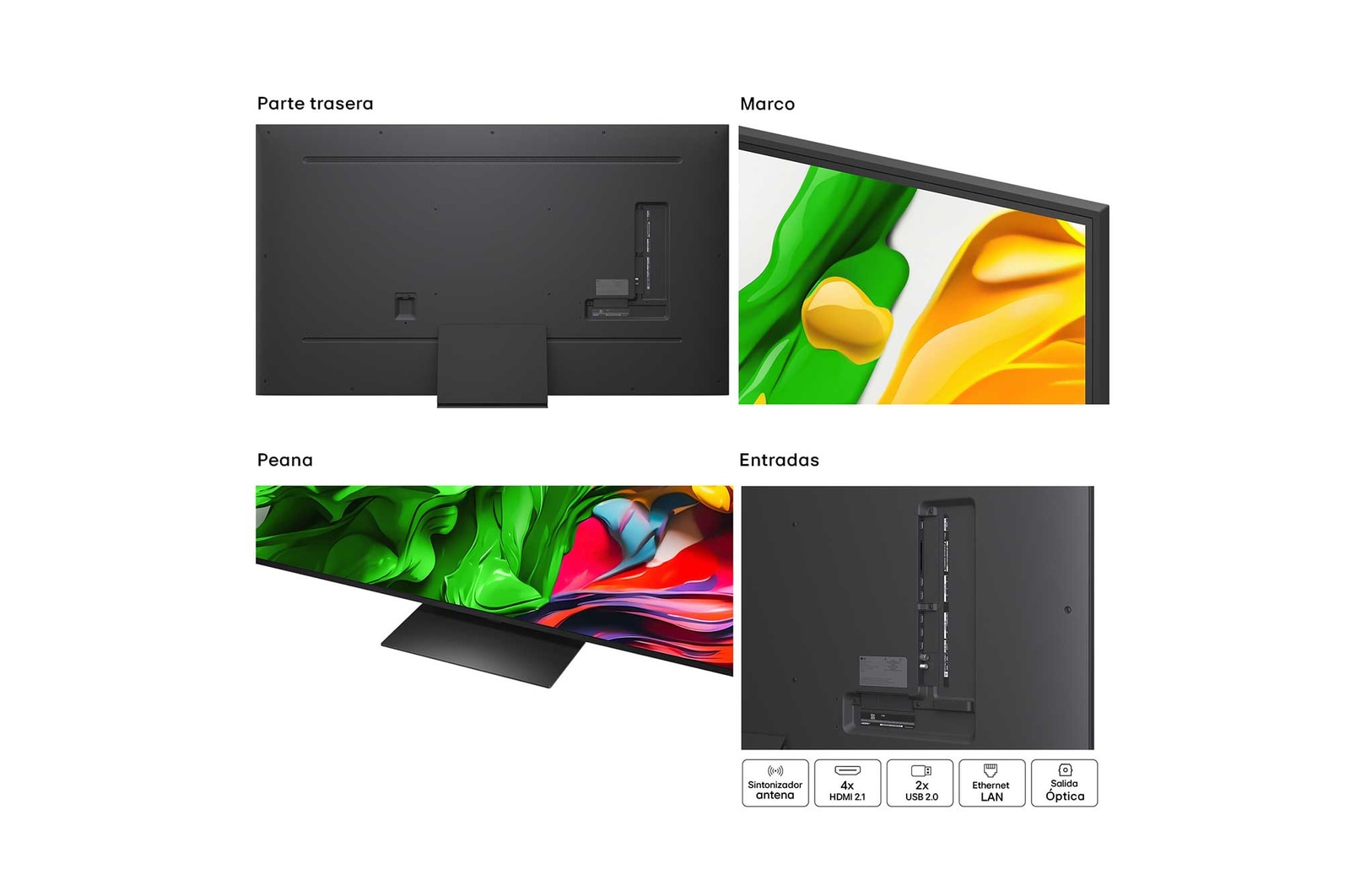 LG Smart TV LG QNED evo MiniLED AI QNED86 75 pulgadas 4K 2025, 75QNED86A6A