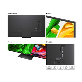 LG Smart TV LG QNED evo MiniLED AI QNED86 75 pulgadas 4K 2025, 75QNED86A6A