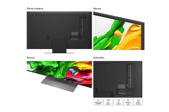 LG Smart TV LG QNED evo AI QNED87 50 pulgadas MiniLED 4K 2025, 50QNED87A6D