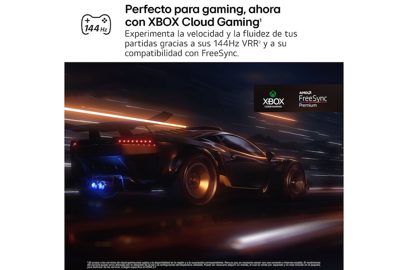 En la pantalla de un televisor LG QNED TV se muestra la página de inicio de webOS 25 llena de aplicaciones y contenidos de entretenimiento. Junto al televisor está el mando a distancia LG AI Magic Remote. El botón AI está iluminado como si se hubiera activado con la voz del usuario. A su lado se puede ver una burbuja de texto que cambia a Mi cuenta. El texto breve explica cómo los usuarios pueden sincronizar su voz a su perfil personal para facilitar la navegación y recibir recomendaciones personalizadas.