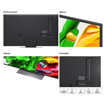 LG Smart TV LG QNED evo MiniLED AI QNED87 55 pulgadas 4K 2025, 55QNED87A6B