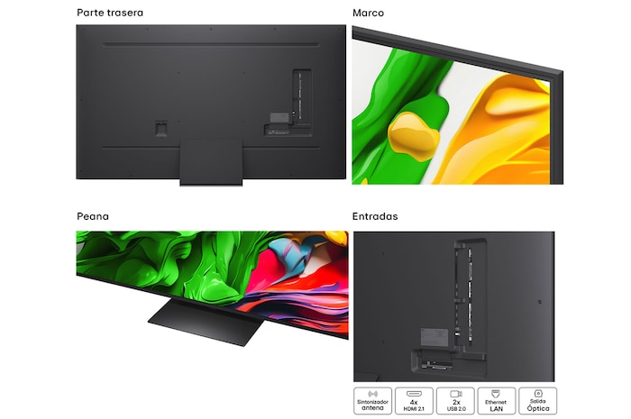 LG Smart TV LG QNED evo AI QNED87 65 pulgadas MiniLED 4K 2025, 65QNED87A6B