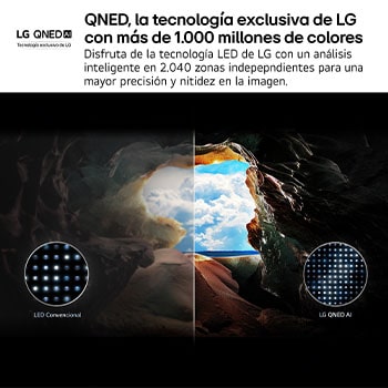 Left-facing side view of LG QNED80 TV 