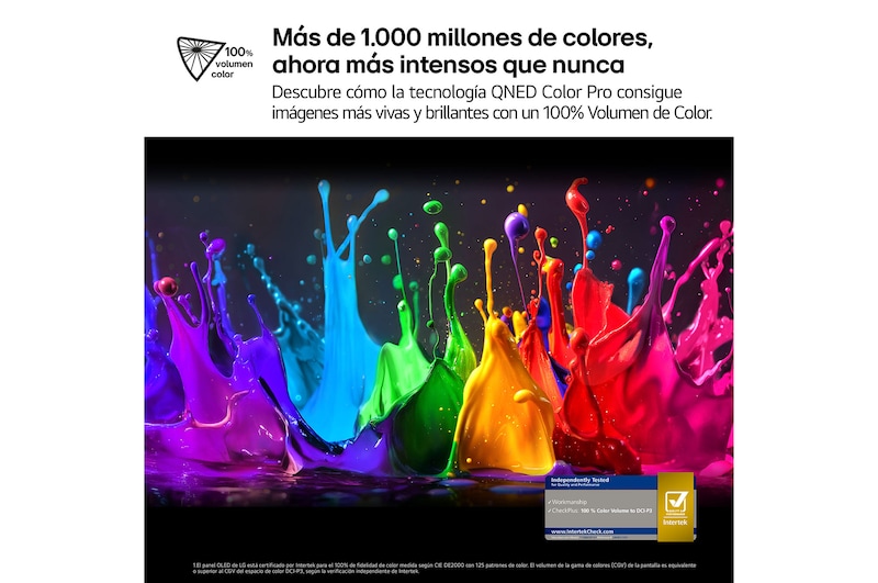 Parrot on a tree branch in vivid color. The title talks about how LG Al Picture Pro made impressive visual enhancements to the scene's resolution, brightness, depth, and clarity.