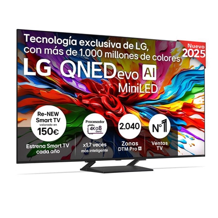 Smart TV LG QNED evo AI QNED93 75 pulgadas MiniLED 4K 2025 - 75QNED93A6A