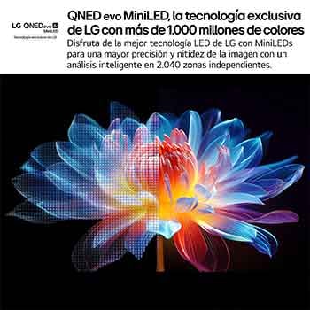 LG Smart TV LG QNED evo MiniLED AI QNED9M inalámbrico 75 pulgadas 4K 2025, 75QNED9MA6B