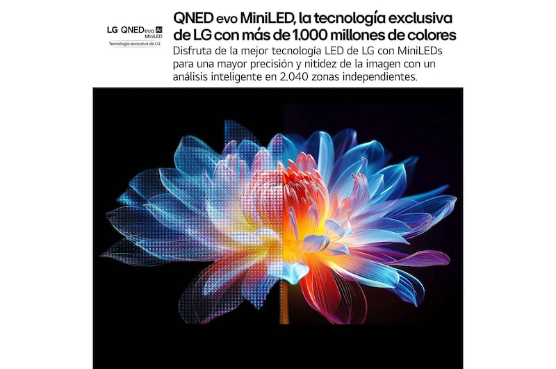 LG Smart TV LG QNED evo MiniLED AI QNED9M inalámbrico 86 pulgadas 4K 2025, 86QNED9MA6B