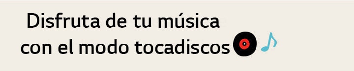 El título dice, El tocadiscos establece el ambiente con música