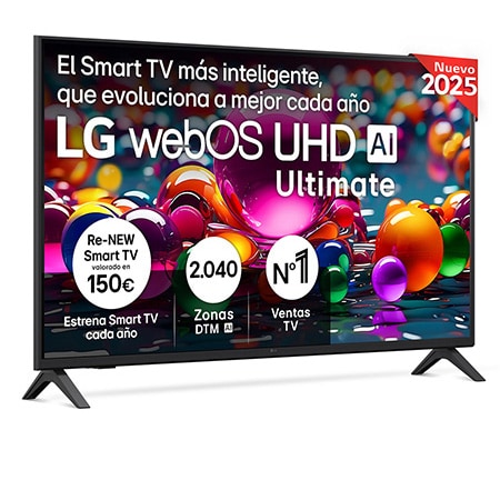 Smart TV LG UHD Ultimate AI UA72 43 pulgadas 4K 2025 - 43UA72006LA.AEU | LG ES