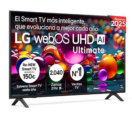 Smart TV LG UHD Ultimate AI UA72 50 pulgadas 4K 2025 - 50UA72006LA.AEU
