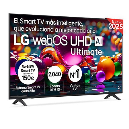 Smart TV LG UHD Ultimate AI UA72 65 pulgadas 4K 2025 - 65UA72006LA.AEU